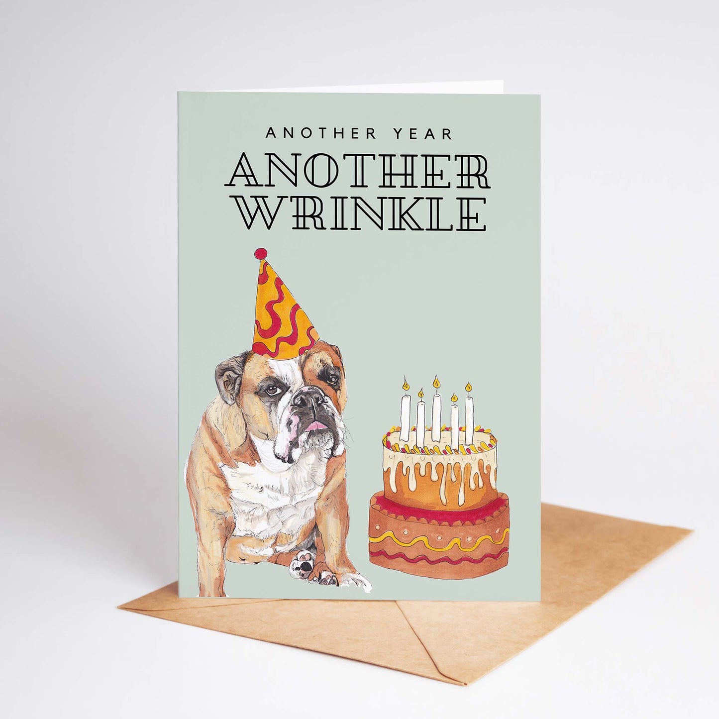 Bulldog Funny Happy Birthday Card