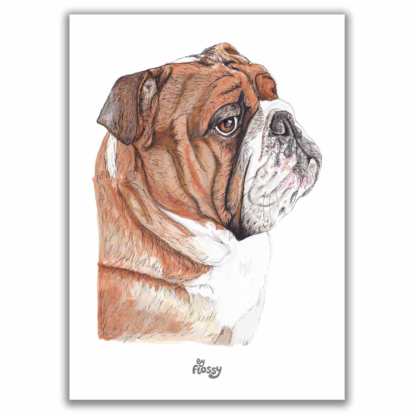 English Bulldog Pet Print