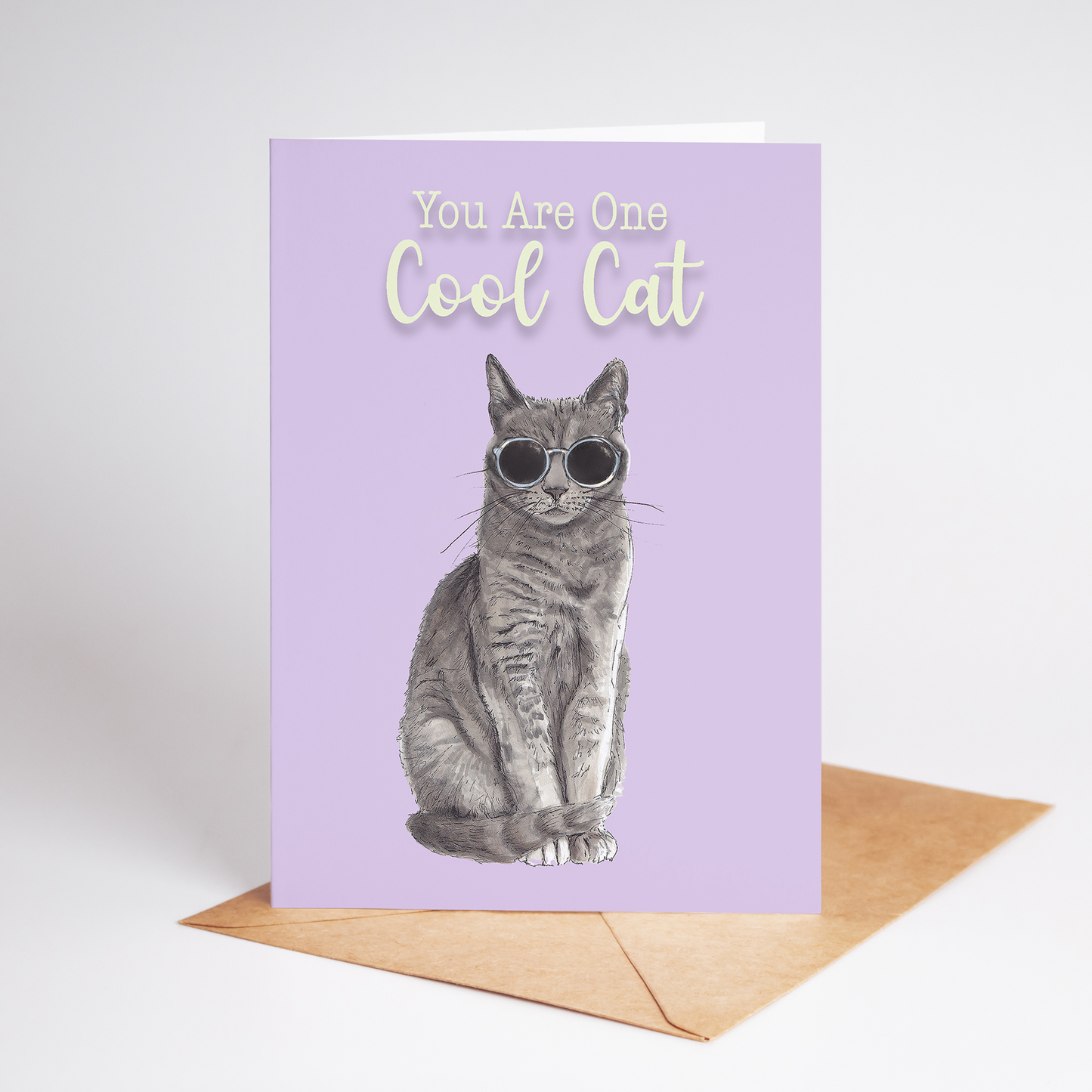 Funny You Are One Cool Cat Greetings Card