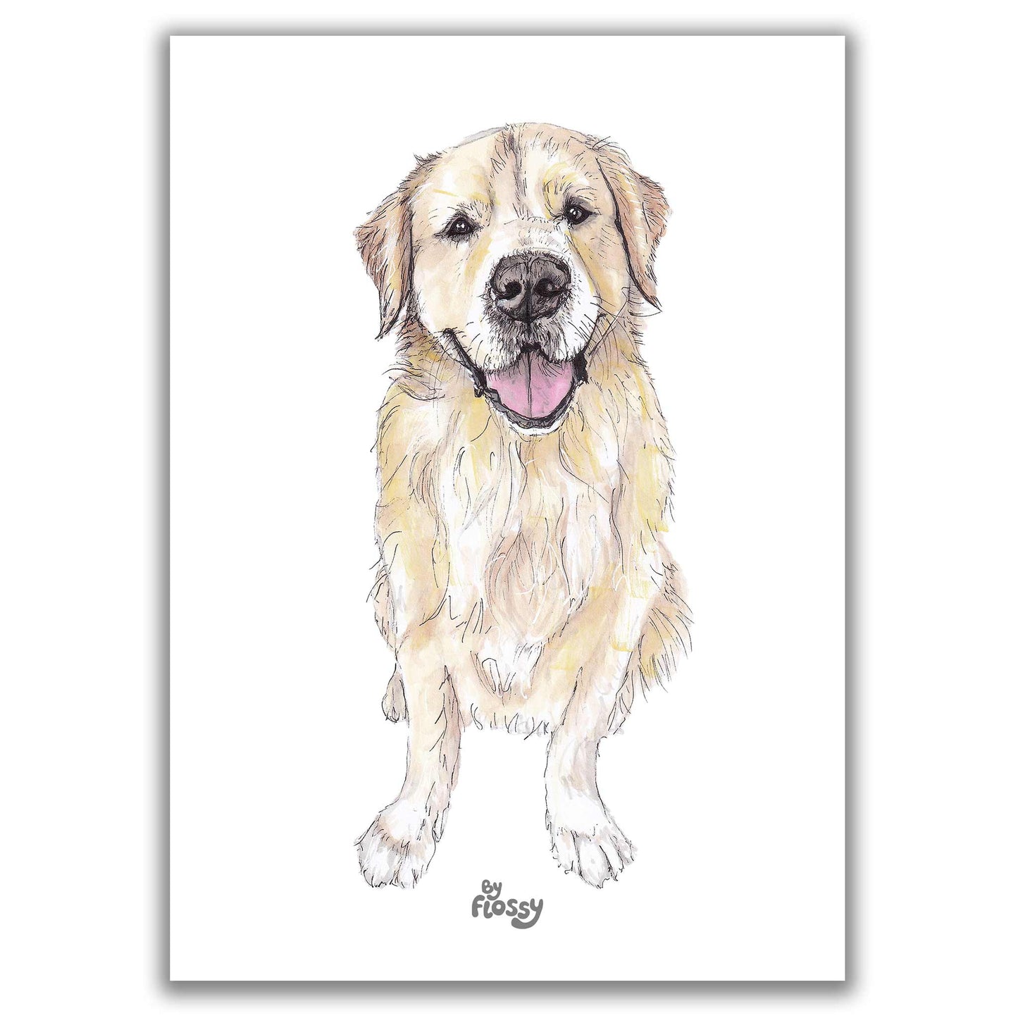 Golden Retriever Dog Pet Print