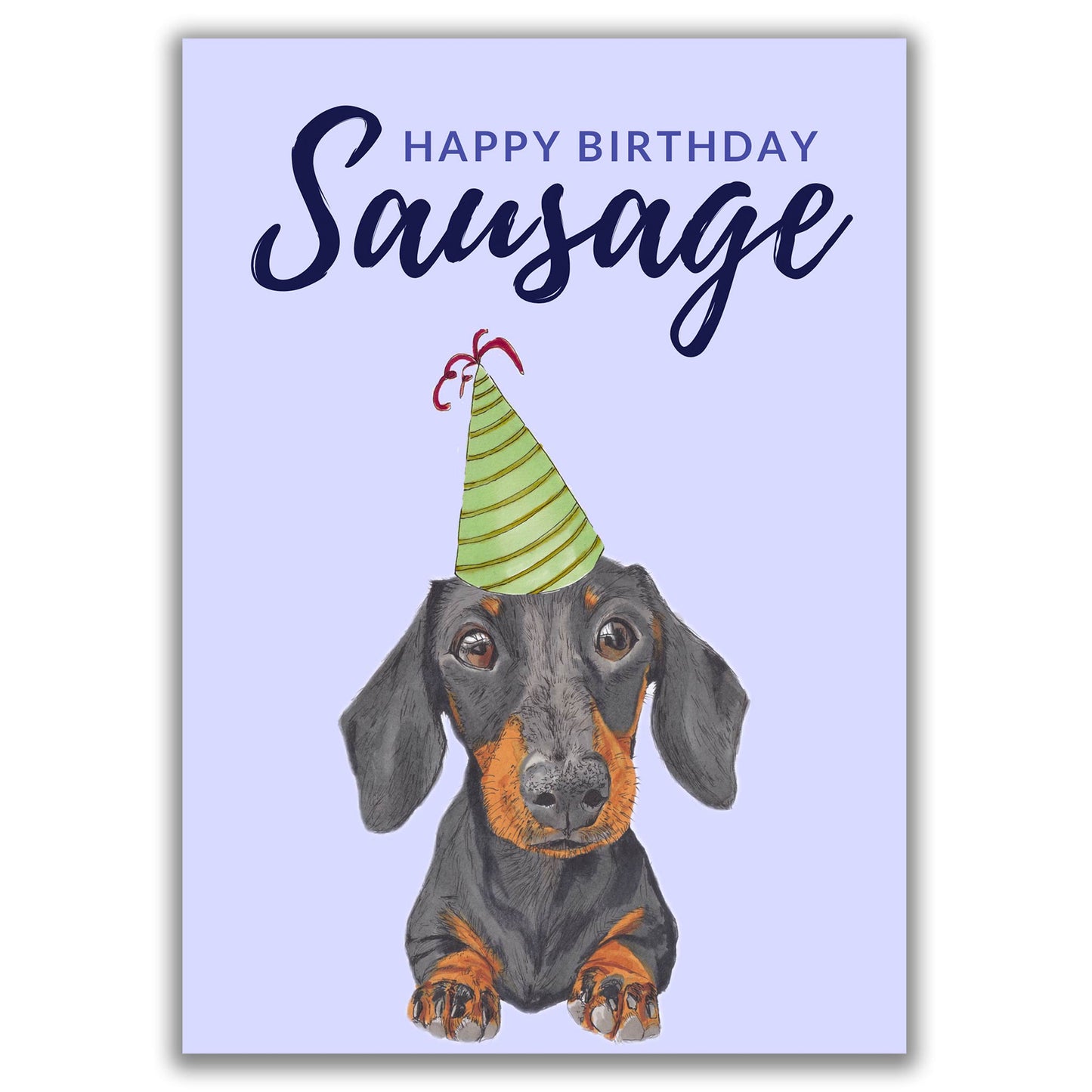 Dachshund Happy Birthday Sausage Card