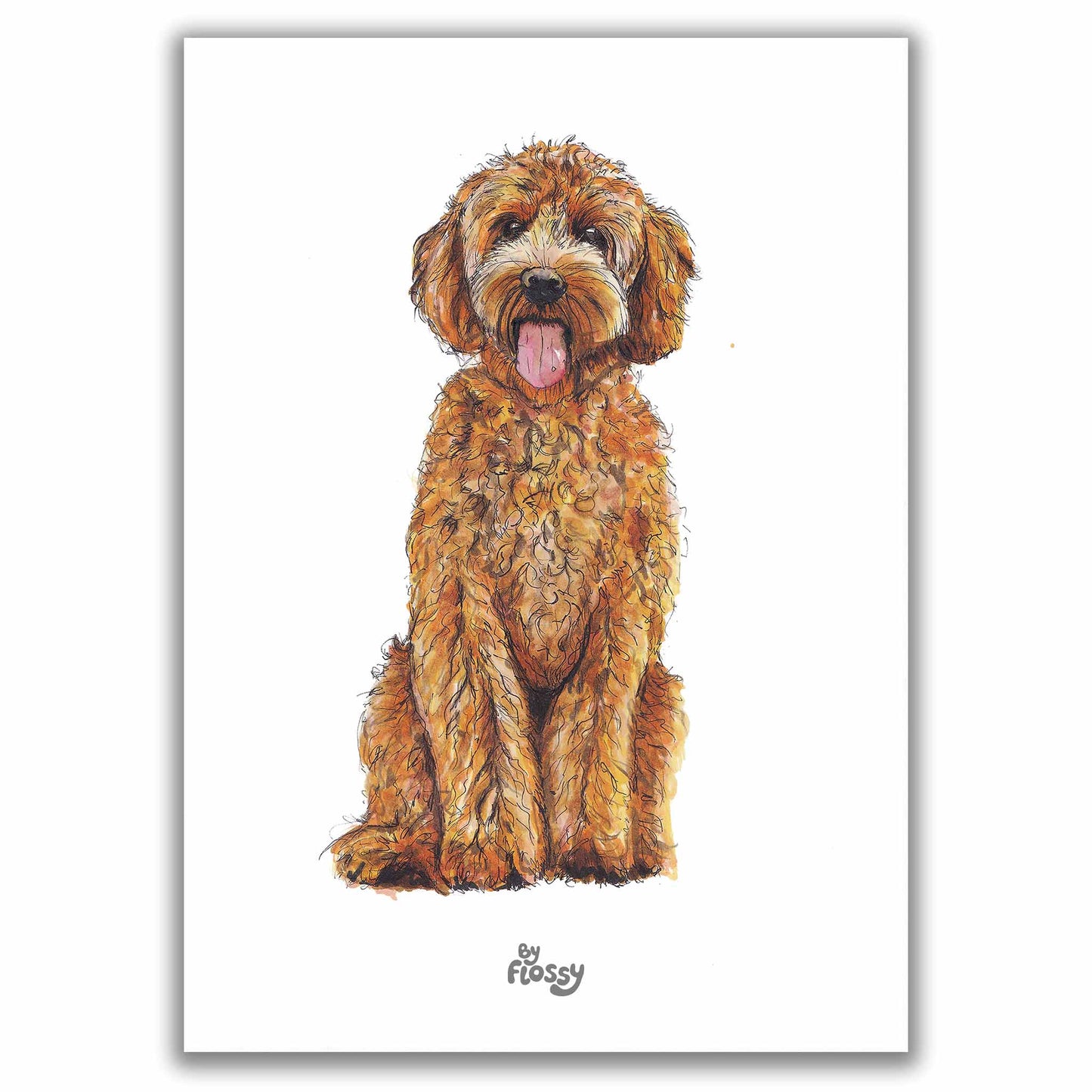 Labradoodle Dog Pet Print