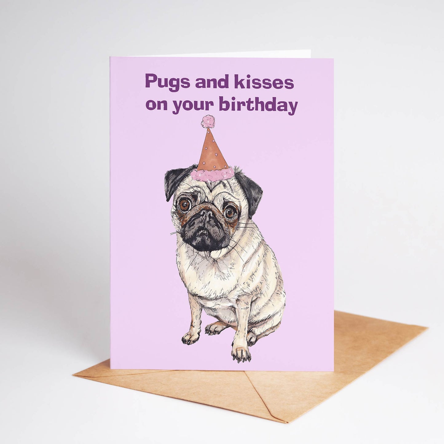 Funny Pug Birthday Card Pugs And Kisses