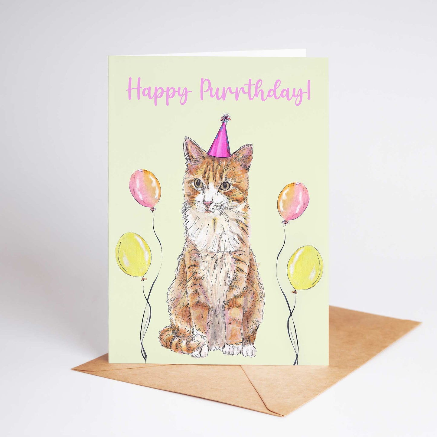 Happy Purrthday Funny Cat Birthday Card