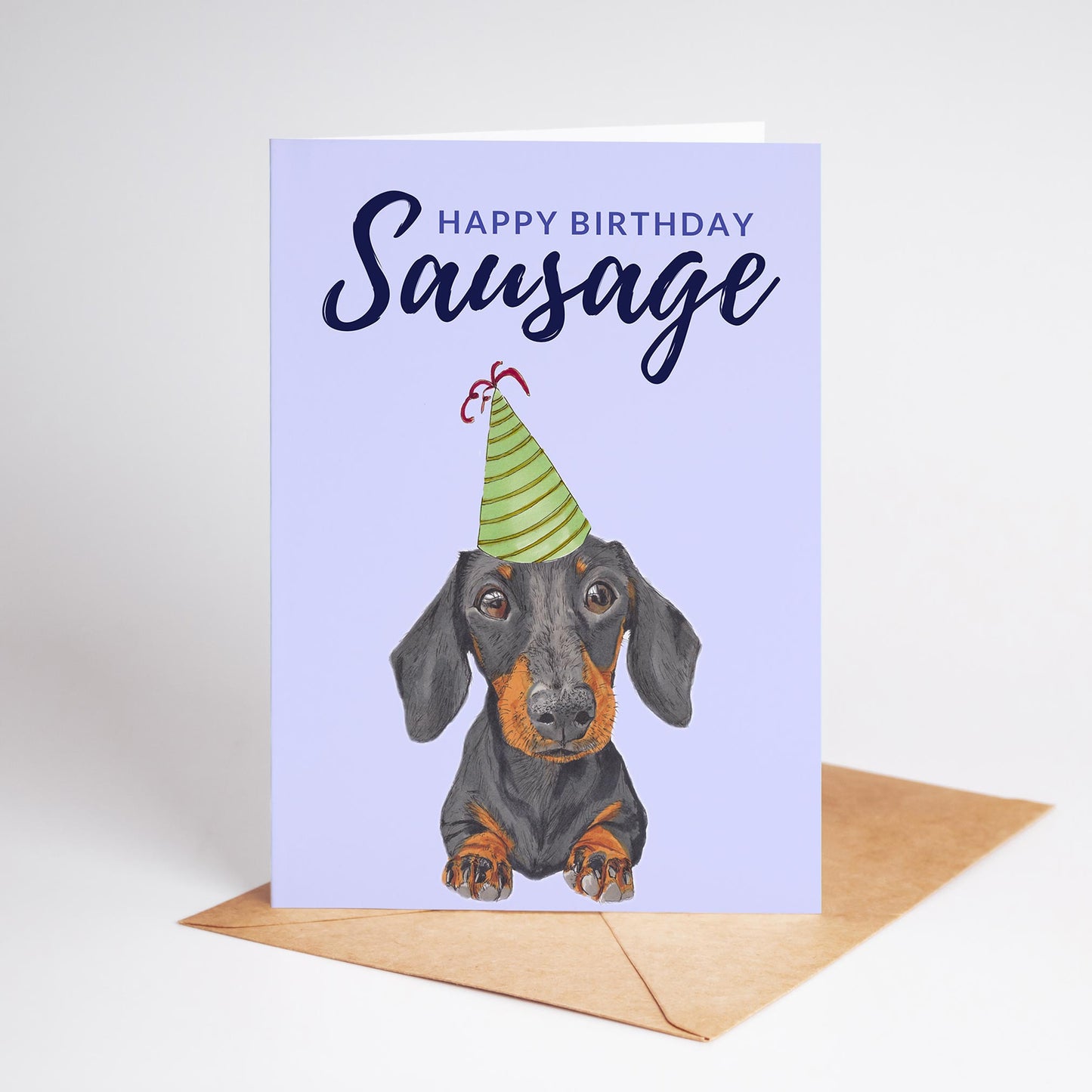 Dachshund Happy Birthday Sausage Card