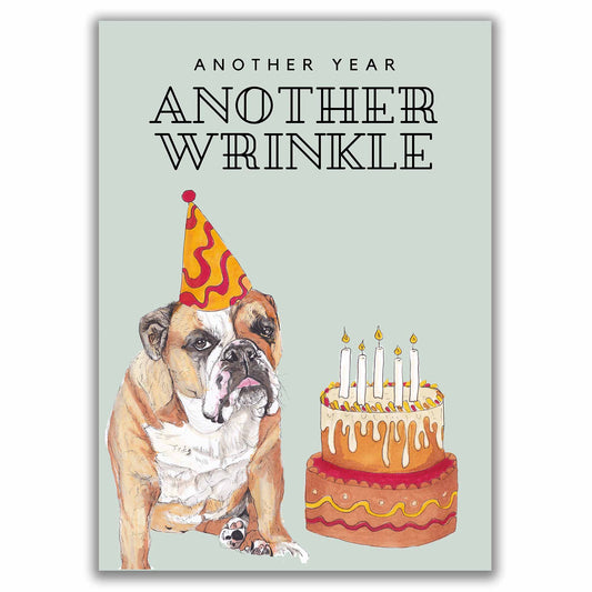 Bulldog Funny Happy Birthday Card