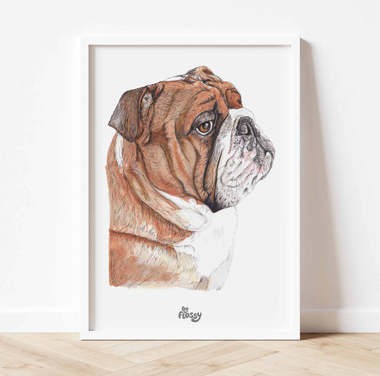 English Bulldog Pet Print
