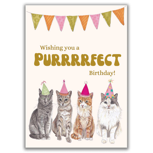 Wishing You A Purrrrfect Birthday Cat Card
