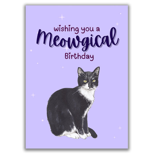 Funny Cat Wishing You A Very Meowgical Birthday Card