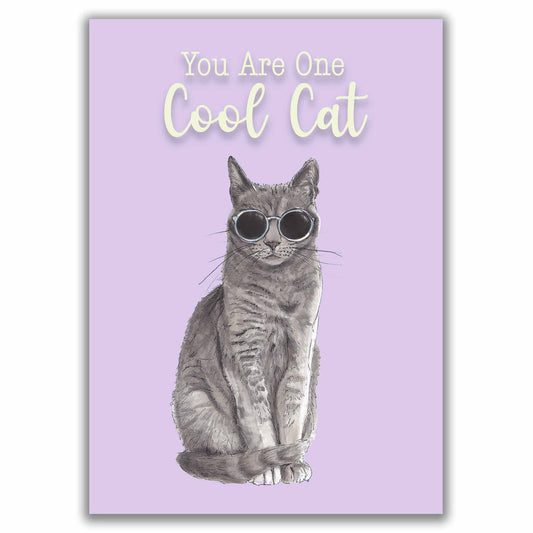 Funny You Are One Cool Cat Greetings Card