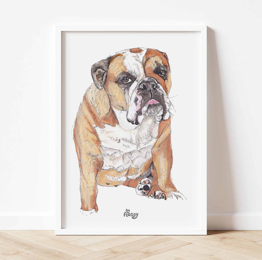 English Bulldog Pet Print