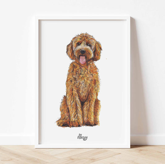 Labradoodle Dog Pet Print